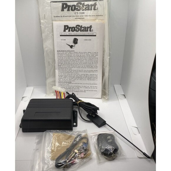 ProStart Remote Control Car Starter CT-3100 For Parts Only Instruction Manuals - Picture 7 of 15